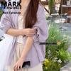 MARK FAIRWHALE Women's Linen Blend Long Sleeve Shirt