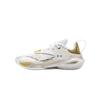Li Ning Kids Basketball Comfortable Soft Fashion Low Top Basketball Shoes Kids Sneaker Standard-White YKBV064-1