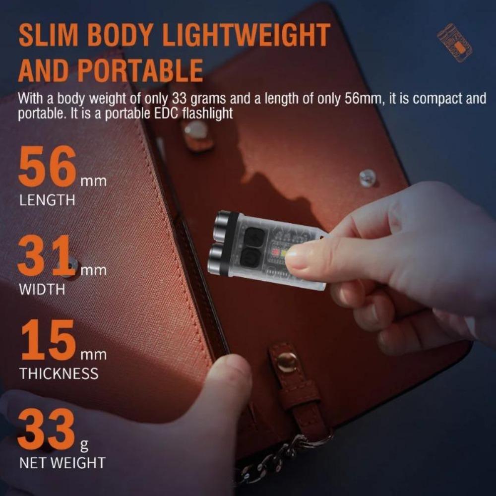 EDC Flashlight V3 Mini Flashlight Keyback Light Led Work Light Type-C перезаряжаемый фонарик с магнитом для кемпинга в чрезвычайных ситуациях