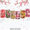 10/12Pcs Chinese Style Traditional Mid-Autumn Festival Hanging Paper Lantern Organ Design Spring Festival Decor New Year Lantern