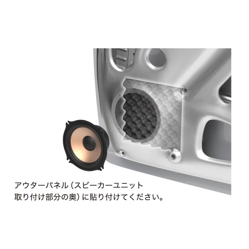 AquieT Audio-Technica AT-AQ472 Speaker Coaster, Sound-Absorbing and Vibration-Damping, for Speakers, Doors, and Back Panels