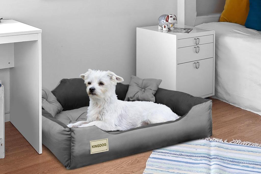 Лежанка для собак из МИКРОФИБРЫ прочная удобная Kingdog, S M L XL