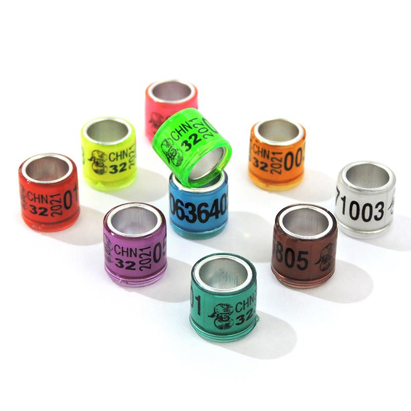 20 шт. Кольцо на ногу голубя со словом 2025 Качественное Прочное Кольцо для птиц Разноцветное