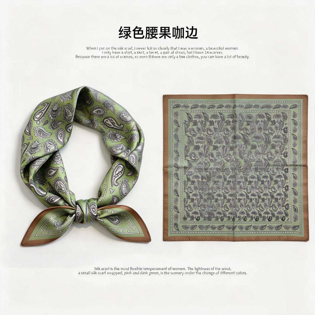 [111 Mulberry Silk] Silk Silk Scarf Women's Neck Scarf New Birthday Gift Square Scarf for Mom