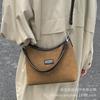 Frosted Retro Bag Women's Large Capacity 2025 New Autumn and Winter Casual Messenger Bag Niche Shoulder Underarm Bucket Bag