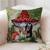 The LLittle Mole Anime Pillow Case Pillowcase Doublesided Printed Sofa Cushion Bedroom Headboard Pillow