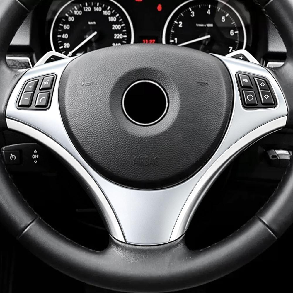 Steering Wheel Trim Sticker for BMW E90 E92 E93 2005 - 2012 E82 E87 2004 - 2011 X1 E84 2009 - 2016 Car Cover Protector