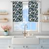 2pcs Japanese Style Hot-scalding Crane Curtains   Sunshade and Privacy-protecting Pole-style Curtains