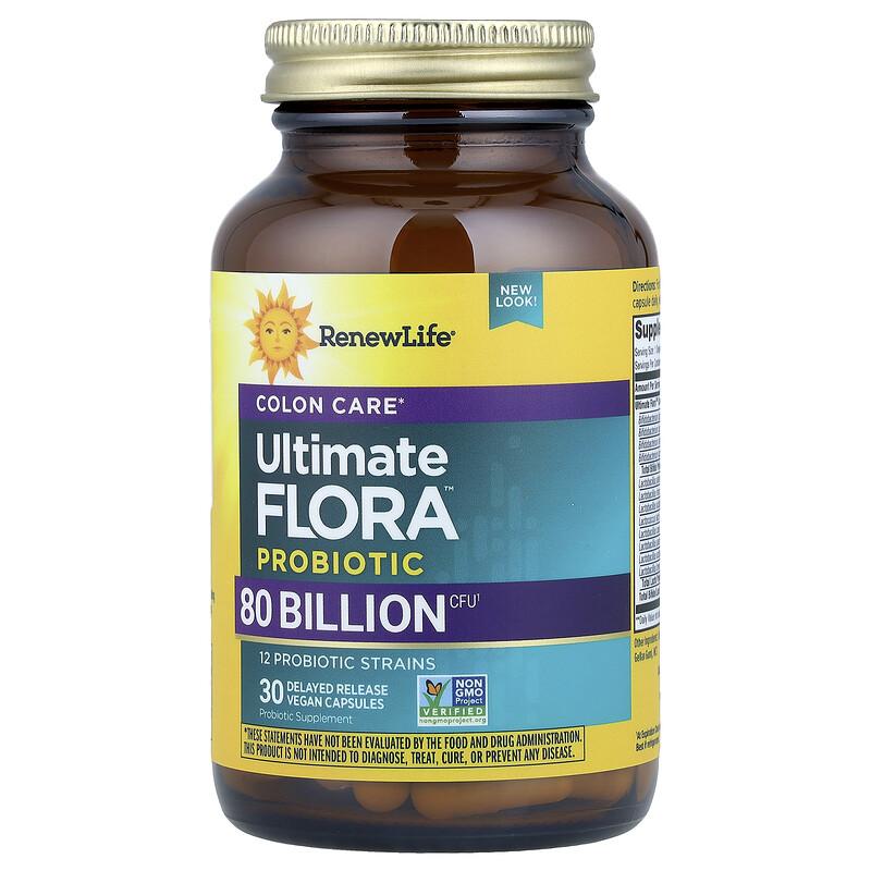 Ultimate Flora™ Colon Care Probiotic, 30 Delayed Release Vegan Capsules