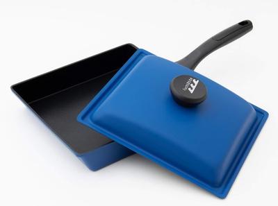 Широкая кастрюля с крышкой [Genkai Blue]