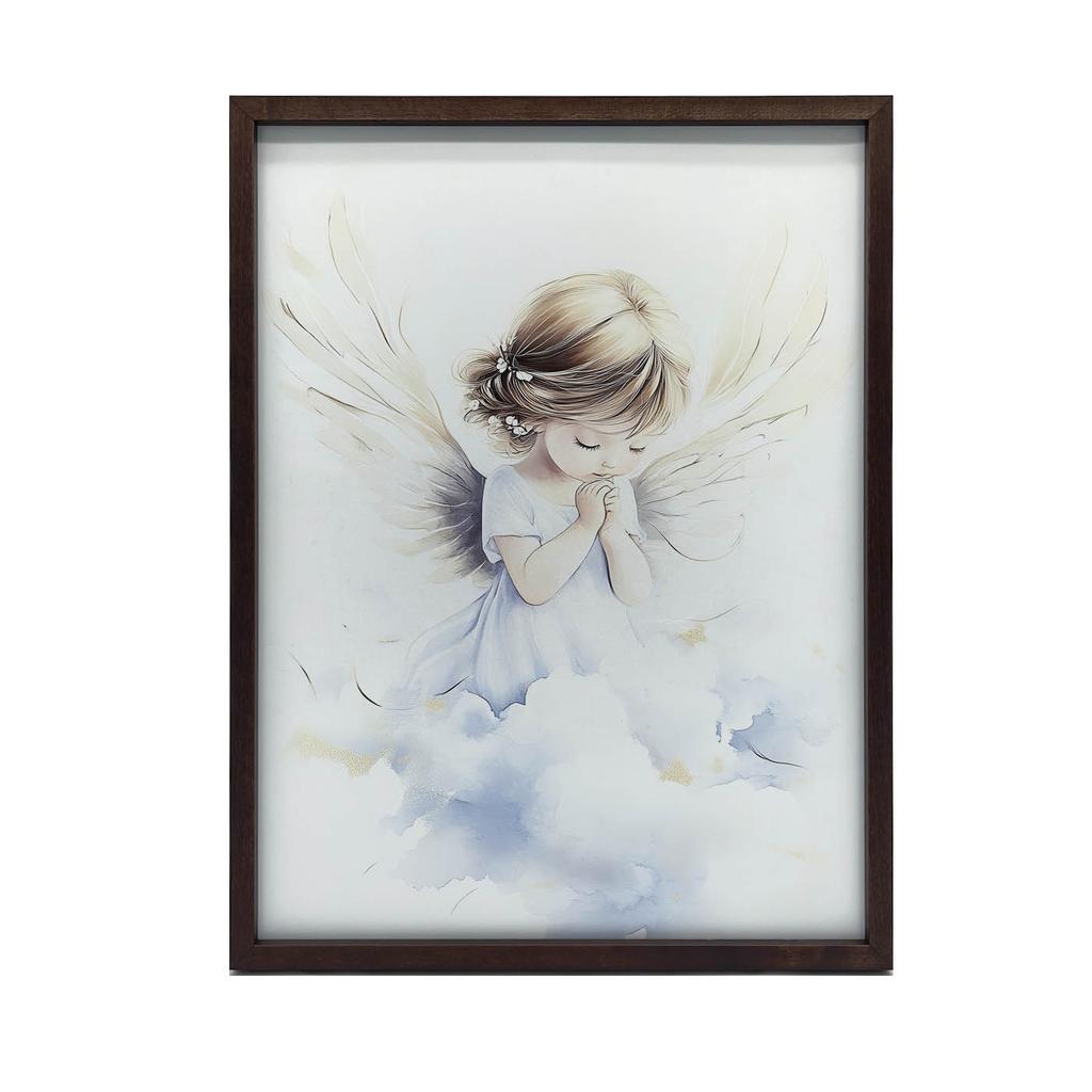 Plakat Anielskie Modlitwy Dziewczynki Plakat Anielskie Modlitwy Dziewczynki, 50X70 Cm, Bez Ramy, Płótno Premium Na Blejtramie