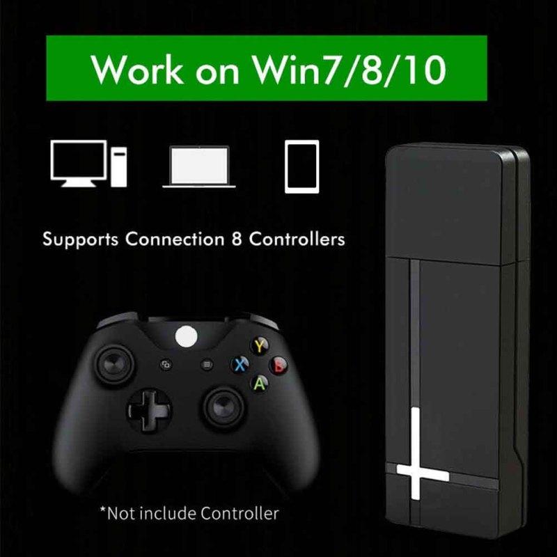 Portable Lightweight Wireless Receiver Adapter for XBOX One S X PC Controller