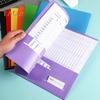 6 шт. папка-файл с карманами, водонепроницаемый, устойчивый к разрывам пластиковый органайзер для документов разного цвета с отделением для визитных карточек