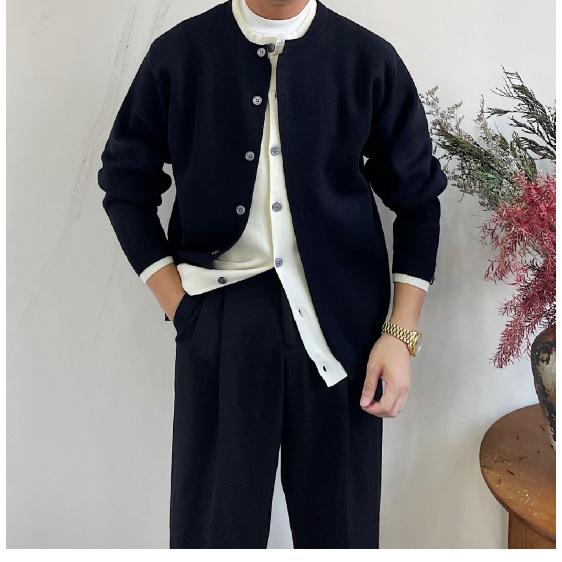 Мужское пальто весна-осень модный брендовый свитер Ruoshuai новый модный высококачественный повседневный свитер с круглым вырезом