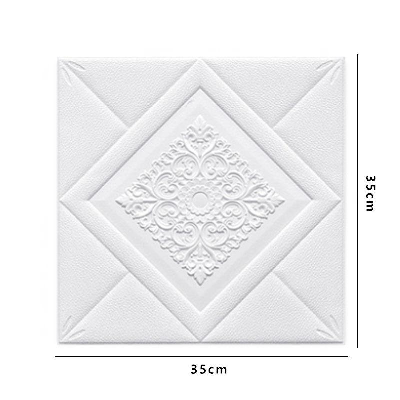 4 шт. 35*35 см Потолок Спальня Декор 3D Фон Обои Отклеивающиеся и Наклеивающиеся Водонепроницаемые Наклейки на Стену Анти-столкновение Домашний Декор