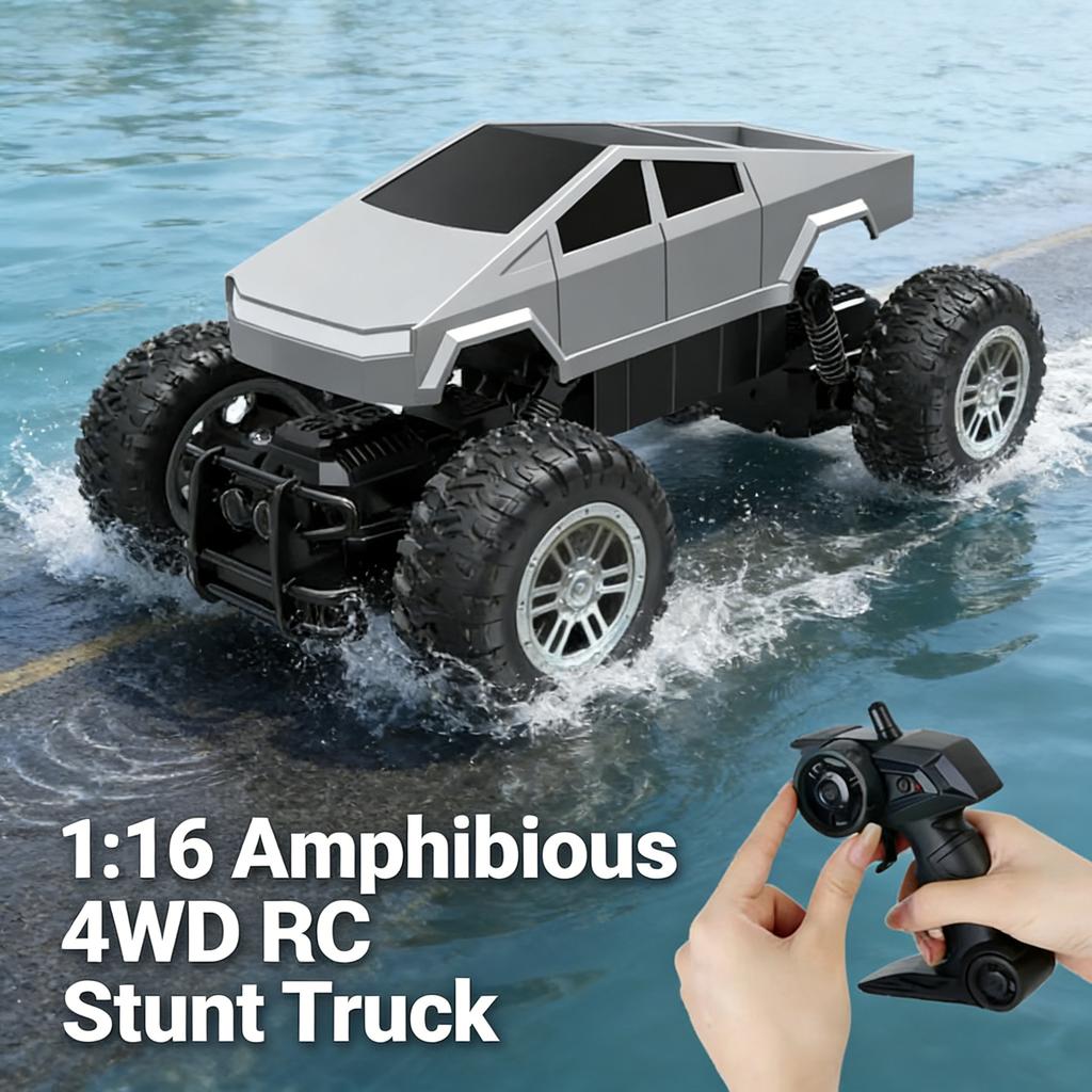 Амфибия 4WD Радиоуправляемая машинка на пульте управления Высокоскоростной Внедорожник Водонепроницаемый Монстр-трак Игрушка Электромобиль Подарок для Детей и Взрослых