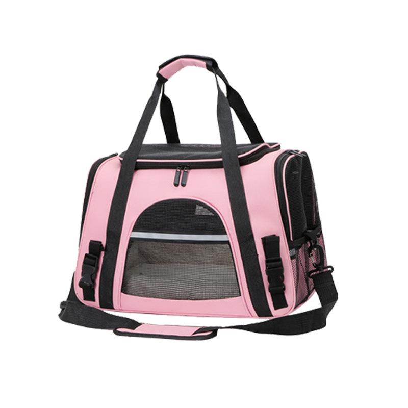 Foldable Breathable Pet Carrier: Large Capacity, Portable Bag for Small Cats - Ideal for Outdoor and Car Travel