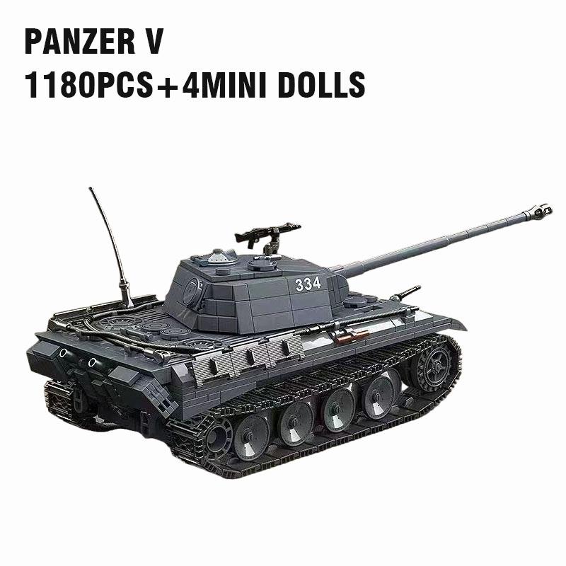 Военные танки серии, немецкий 131 LT-38 M4A1, танк «Пантера», солдат, полицейские строительные блоки, кирпичи WW2, армейские детские игрушки