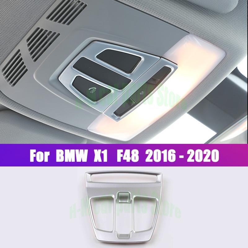 Для BMW X1 F48 2016 цвет углеродного волокна автомобиля внутренняя передняя лампа для чтения лампа крышка панели отделка внутренняя крыша