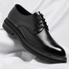 Leather for Men Summer Hollow Out Business Formal Wear for Men Low Cut Casual Height Increasing Wedding Groom Shoes