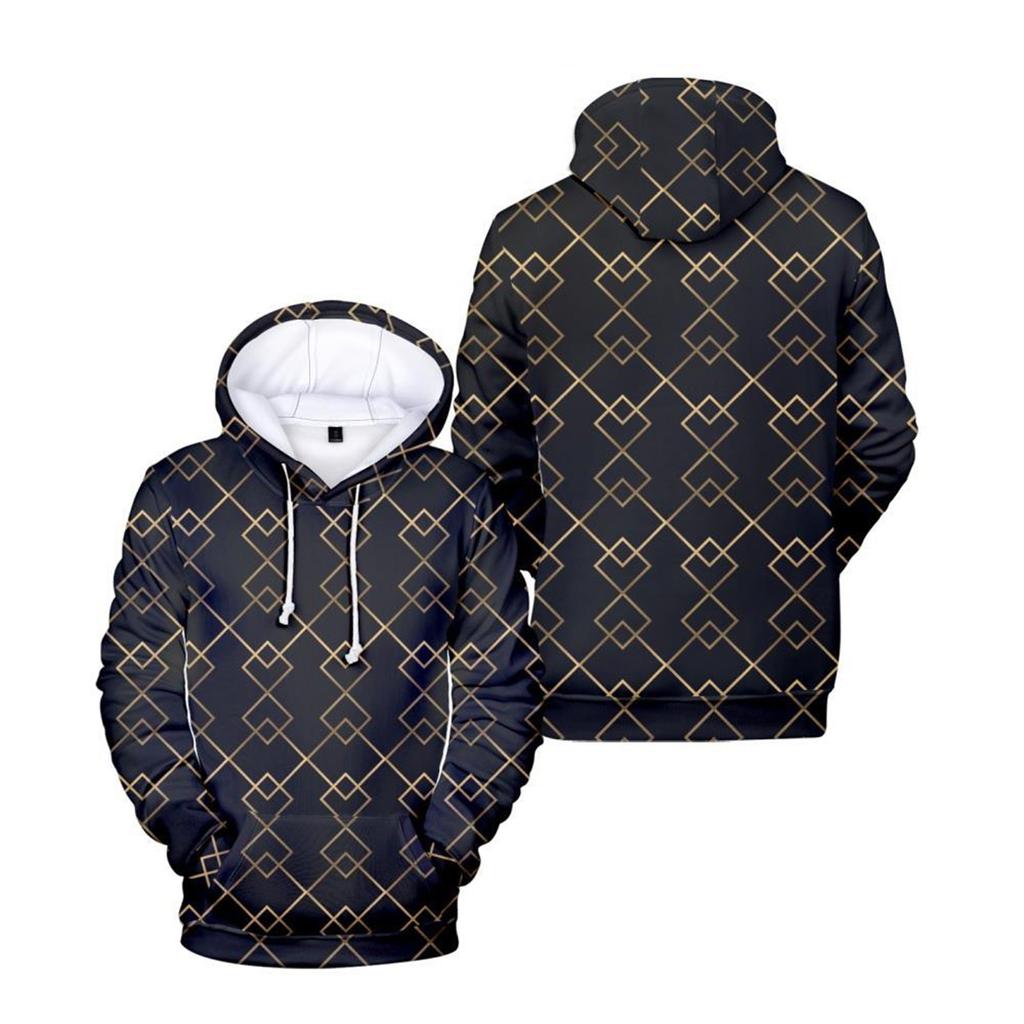 Новый осенний свитер с капюшоном и 3D-цифровой печатью, креативная печать