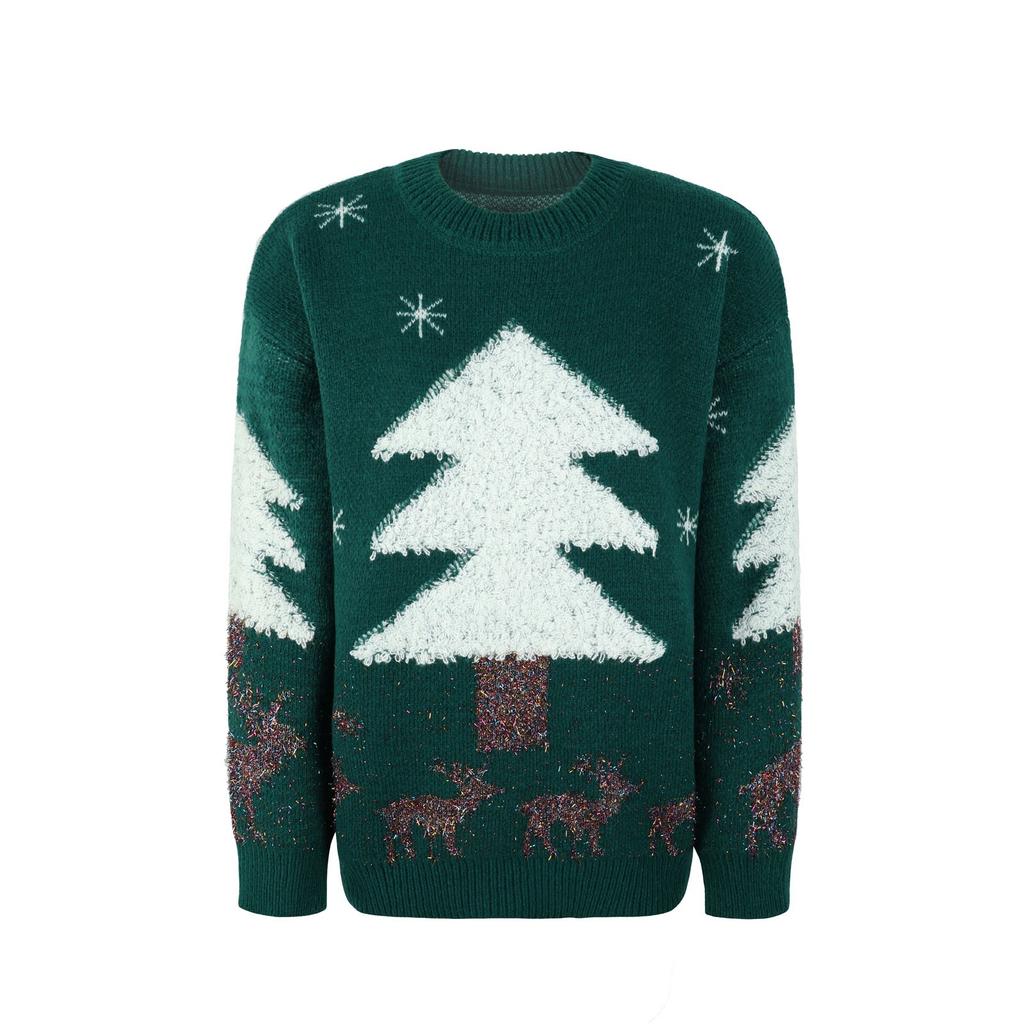 Women's Autumn And Winter Pullover Christmas Tree Holiday Sweater