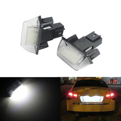 1 пара светодиодных ламп номерного знака 6340A3 для Peugeot 206 207 306 Citroen C3