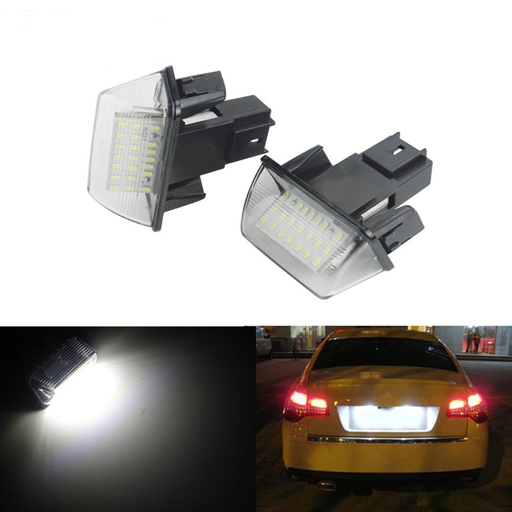 For Peugeot 206 207 308 406 5008 Citroen C3 C4 C5 6340A3 LED License Plate Light