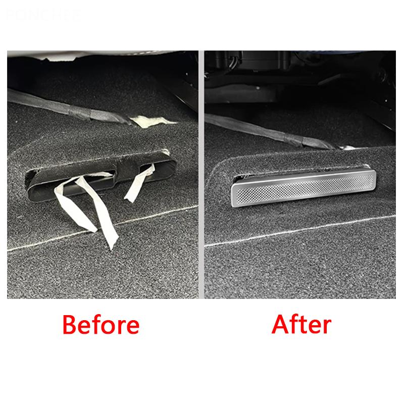 For Geely Galaxy L7 2024-2025 Seat-mounted Air Outlet Mask Dust-proof and Blockage-proof Stainless Steel Metal Cover