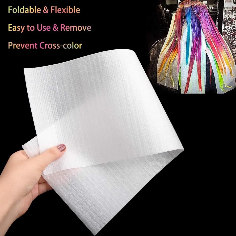 50PCS/Pack Professional Hair Coloring Highlighting Strips Hair Color Foil Hair Dye Paper for Salon