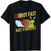 Not Fast Not Furious Snail Retro Vintage T-Shirt