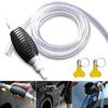 Manual Fuel Pump Hand Siphon - Leak Proof Diesel Petrol Extractor for Car Boat Emergency, Gas Oil Transfer Kit with PVC Hose, Universal Fluid Vacuum