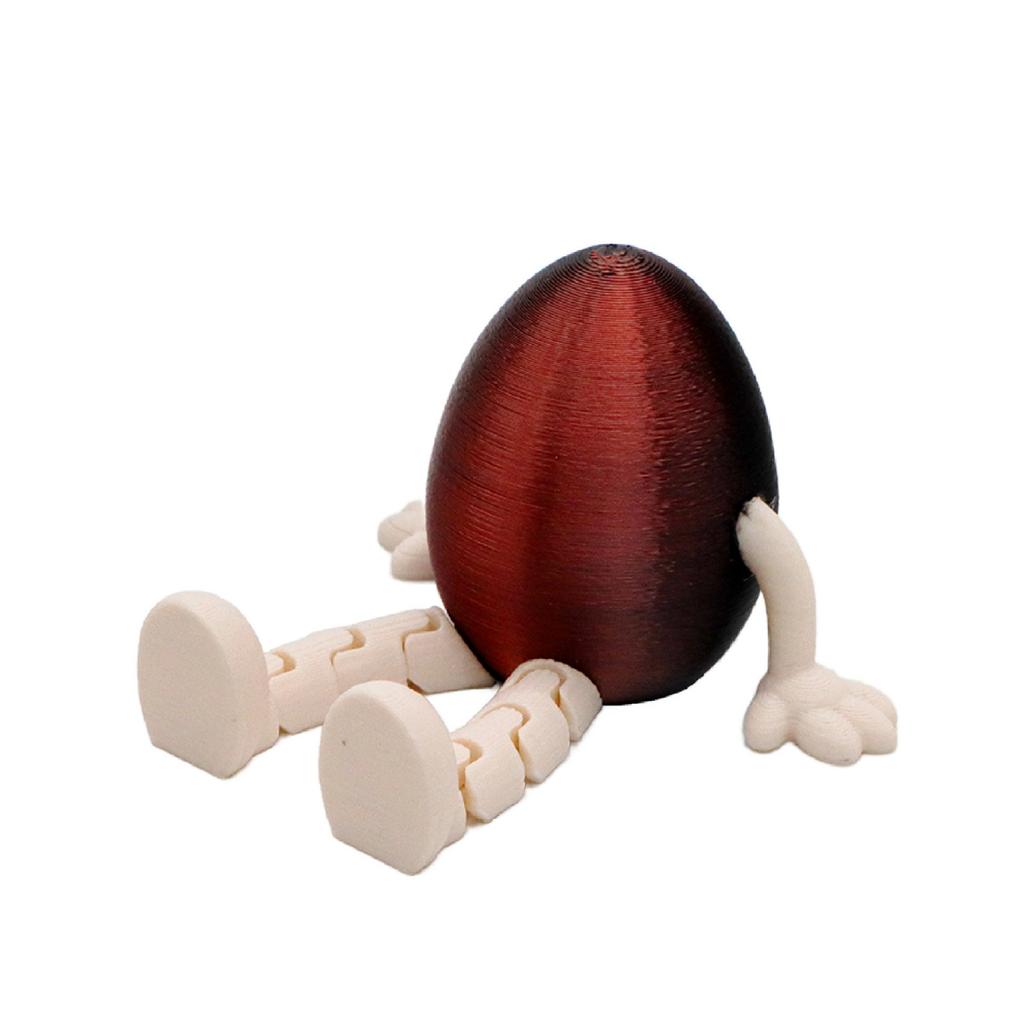 3D Printed Movable Easter Bunny Egg Toy, Creative Gift, Bunny Egg Ornament