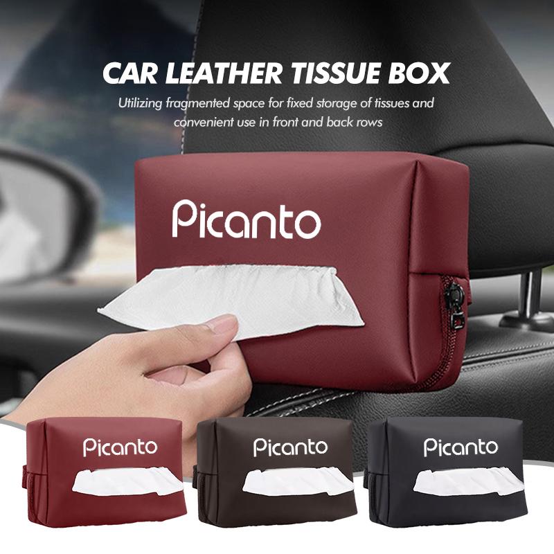 LBGD4 Car Seat Back Tissue Box Paper Towel Storage Bag For KIA Soul Picanto Stonic Venga Sorento Forte