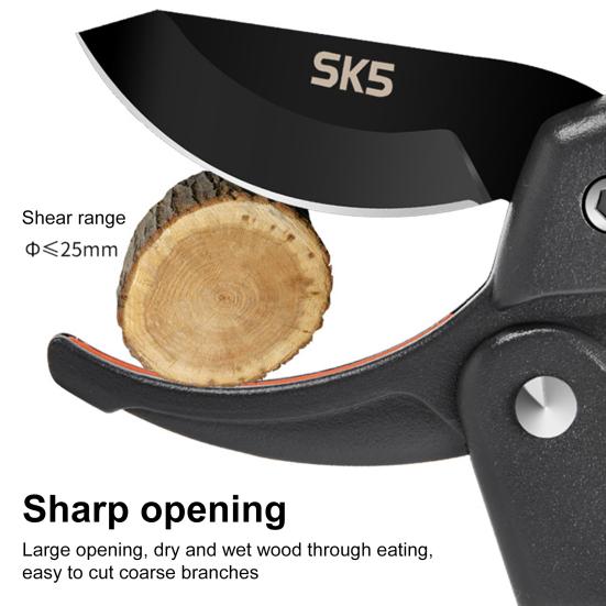 Секатор с ультра острыми лезвиями, эргономичной ручкой, предохранительным механизмом, многоцелевой ручной секатор, садовые ножницы