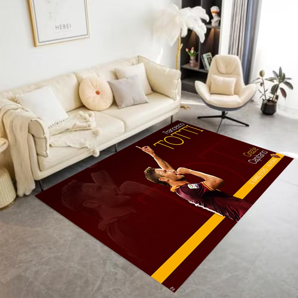 Totti's Legacy: Eternal Floor Rug Office Rug Suitable for Bedrooms Dining Room Foyer Hallway Anti-slip Rug Anime Office Decor Gift for Festivals