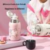 Детская термокружка Wushengwu из нержавеющей стали 316 со встроенной трубочкой, 460 мл
