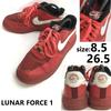 Кроссовки LUNAR FORCE 1 с низким верхом 8.5 26.5 красный(ИСПОЛЬЗОВАЛ)