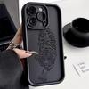 Мягкий силиконовый чехол с черным рисунком тигра 17PM Для iPhone 17 11 15 16 13 Pro Max 14 Plus 12 16Pro 16E 17AIR Ударопрочный чехол для телефона