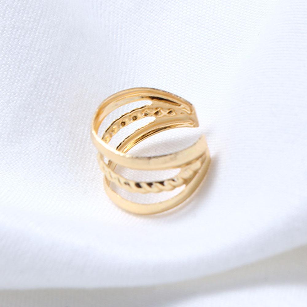 Multi-layer For Women Girl C-Shape Korean Style Earrings Leaves Ear Cuff Ear Bone Clips Earring Set