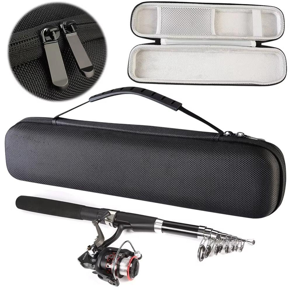 Double Zipper Fishing Rod Bag Hard Shell Carry Bag for Rod Fishing Tackle Bag Tackle Bag