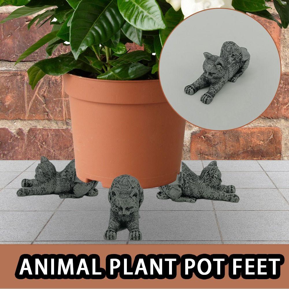3 шт. ножки для горшков с растениями в горшках подставка для растений в виде животных горячая подставка для бонсай