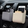 Автомобильный держатель для телефона Крепление в вентиляционное отверстие Подвесной органайзер Сумка для мобильного телефона в машину Сумка-органайзер для очков из ПУ кожи Подставка Дома