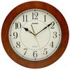 Wall Clock, Brown, Analog, Wooden Frame, Wooden, Wood Grain IQ-135-5JF