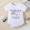 Newborn Baby Cotton Jumpsuit Cute Letters Print Short Sleeve Bodysuit Onesie