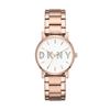 Женские кварцевые часы DKNY [Soho] из нержавеющей стали, повседневные, цвет - оттенок розового золота (Модель NY2654)