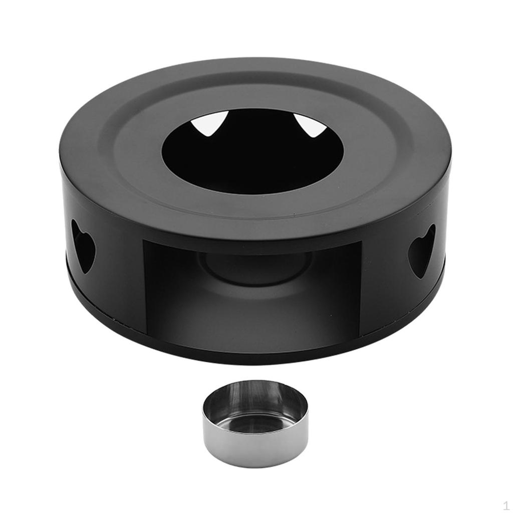 Coffee Tea Warmer Light Milk Hollow Frame Portable Teapot Heater Heating Base for