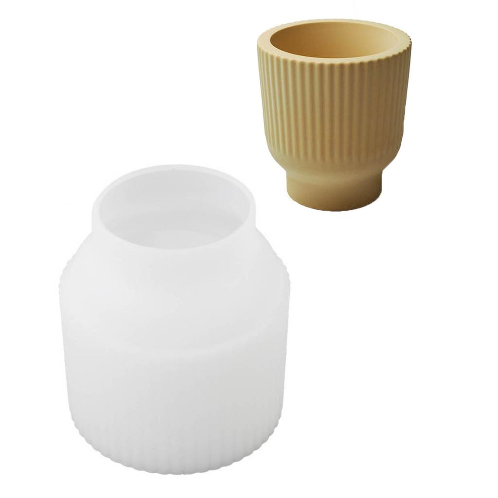 Силиконовая форма в форме чайной чашки, силиконовая форма для банок, антипригарная, легко извлекается из формы для изготовления штукатурки для банок, горшков, литья смолы своими руками