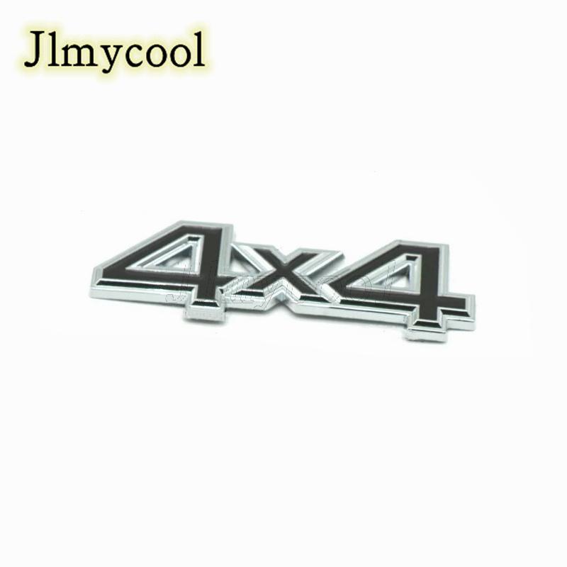 3D Metal Black Silver Red 4X4 Emblem Car Fender Badge Trunk Decal For 4X4 Sticker Auto Parts