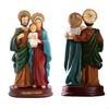 62KD Статуэтка Святого Семейства Христианские изделия из смолы Красочное рождественское украшение Уникальная религиозная фигурка для католических коллекций